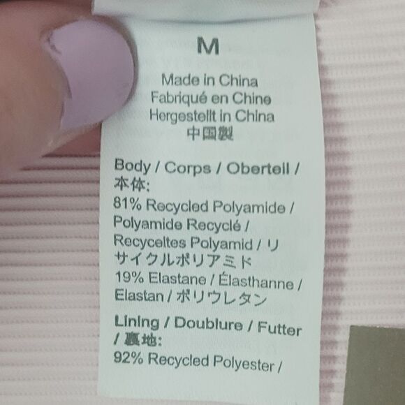 New J.Crew Ribbed High-Rise Cheeky Bikini Bottom in Light Pink Size Medium NWT - Picture 5 of 11